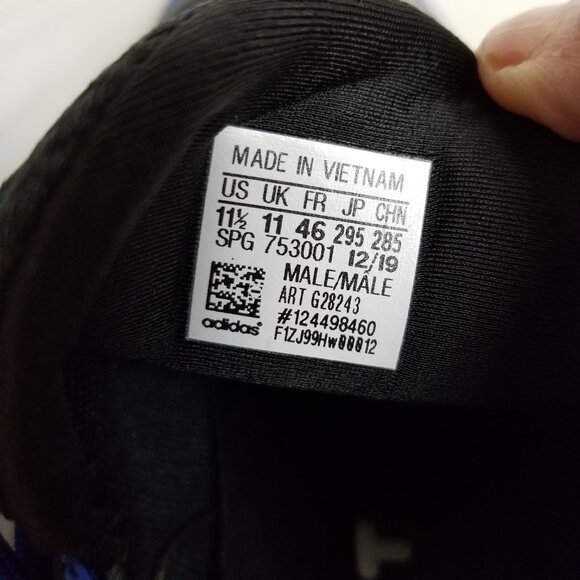 NWT ADiDAS Icon V Boost Metal Cleat Baseball Shoes Blue Black Size 11.5 ~4390 - Picture 8 of 8